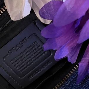 Women's Coach Small Black Leather Shoulder